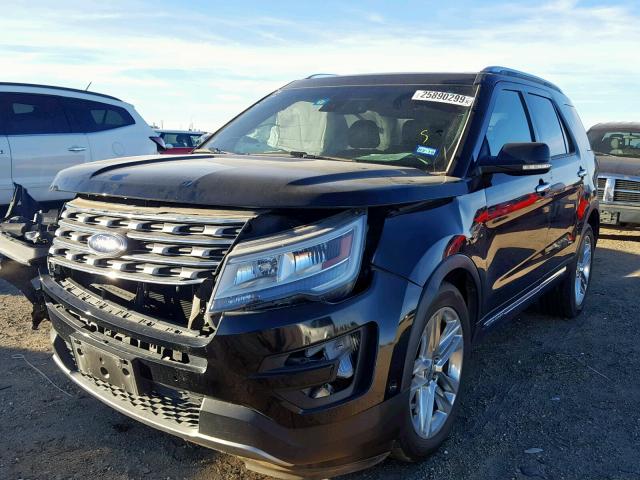 1FM5K7F88GGA56240 - 2016 FORD EXPLORER L BLACK photo 2