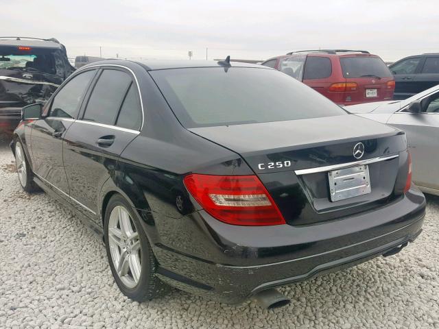 WDDGF4HB4CA596793 - 2012 MERCEDES-BENZ C 250 BLACK photo 3