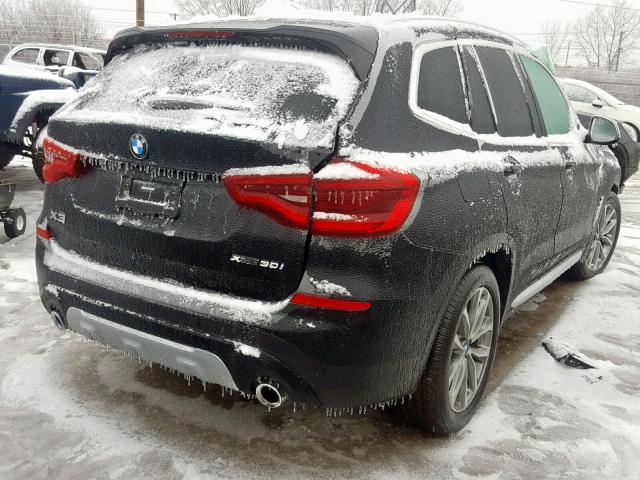 5UXTR9C54KLE19387 - 2019 BMW X3 XDRIVE3 BLACK photo 4