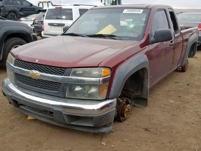 1GCDS199078164699 - 2007 CHEVROLET COLORADO MAROON photo 2