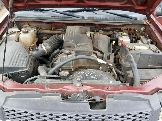 1GCDS199078164699 - 2007 CHEVROLET COLORADO MAROON photo 7