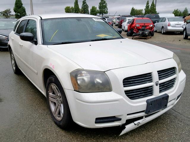 2D4FV47T26H416514 - 2006 DODGE MAGNUM SE WHITE photo 1