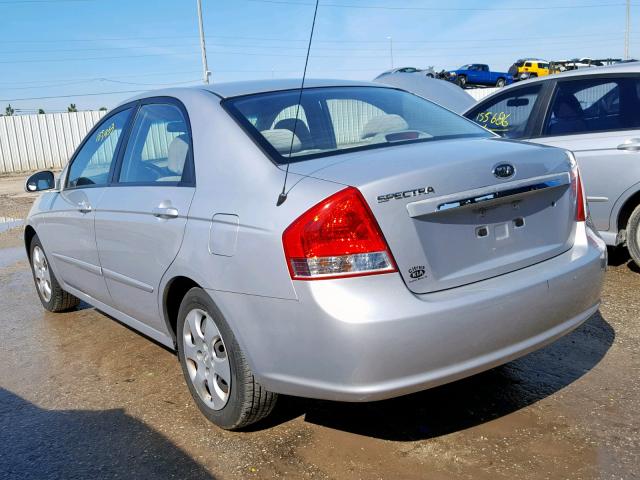 KNAFE121275433904 - 2007 KIA SPECTRA EX SILVER photo 3