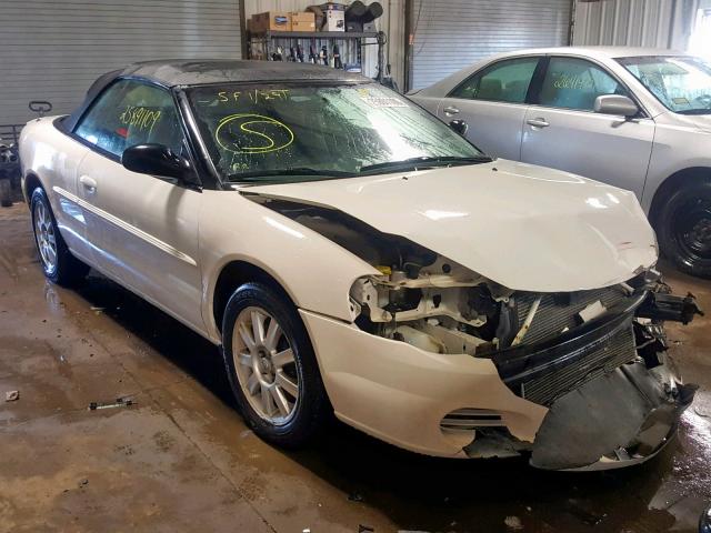 1C3EL75R75N602275 - 2005 CHRYSLER SEBRING GT WHITE photo 1