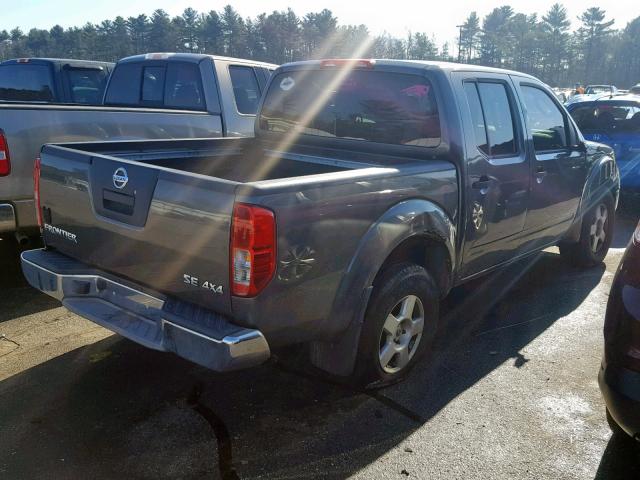 1N6AD07W45C403338 - 2005 NISSAN FRONTIER C GRAY photo 4