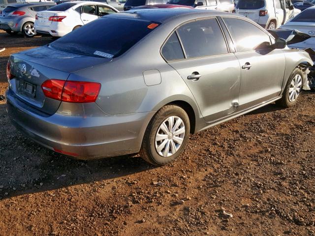 3VW2K7AJ9EM328537 - 2014 VOLKSWAGEN JETTA BASE SILVER photo 4