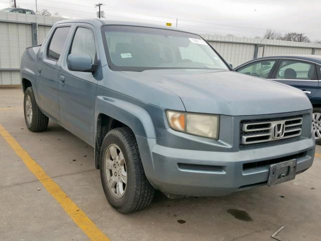 2HJYK16426H543086 - 2006 HONDA RIDGELINE TEAL photo 1