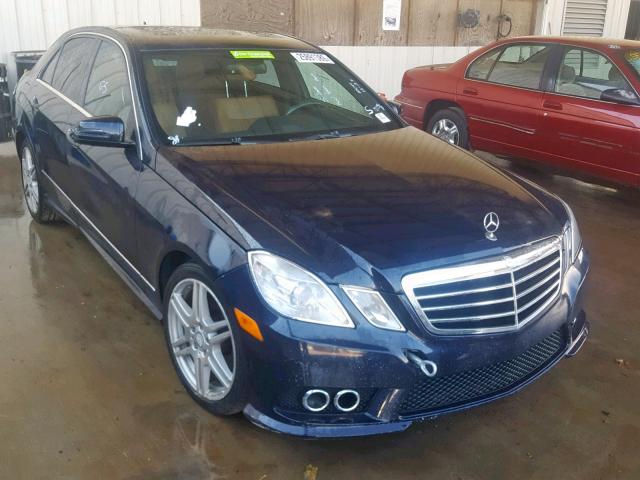 WDDHF8HBXAA165402 - 2010 MERCEDES-BENZ E 350 4MAT BLUE photo 1