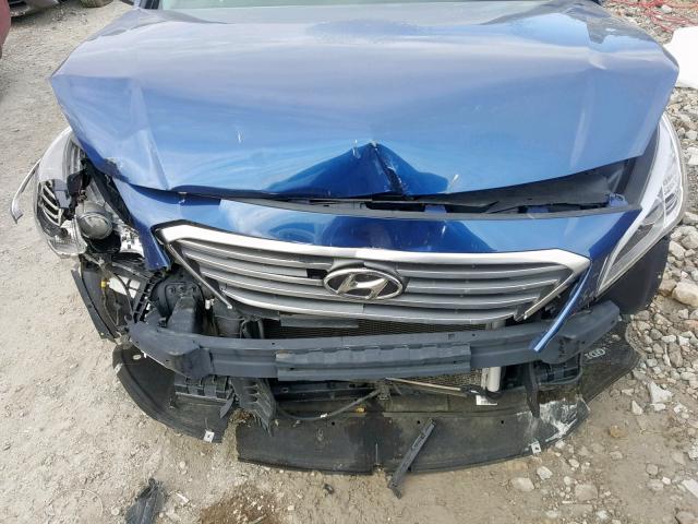 5NPE24AF7GH408065 - 2016 HYUNDAI SONATA SE BLUE photo 7