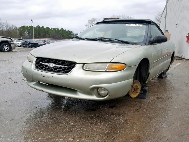 3C3EL55H7XT538947 - 1999 CHRYSLER SEBRING JX GRAY photo 2