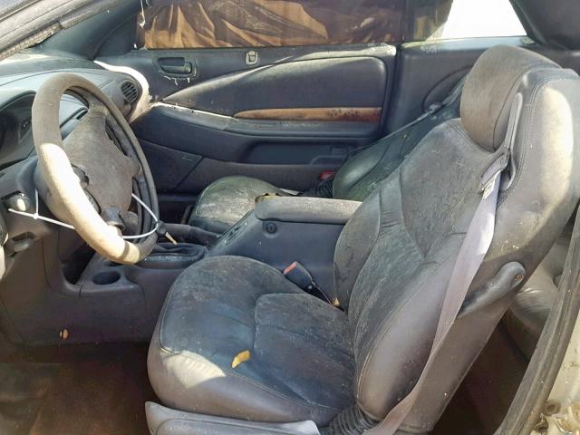 3C3EL55H7XT538947 - 1999 CHRYSLER SEBRING JX GRAY photo 5