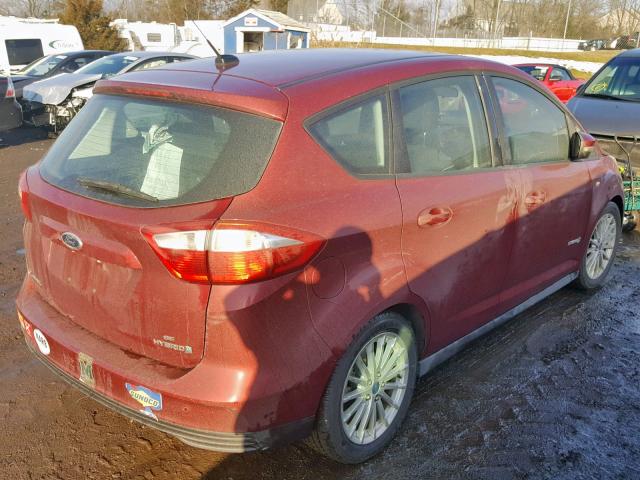 1FADP5AU0DL517238 - 2013 FORD C-MAX SE RED photo 4