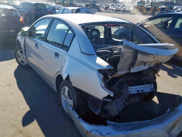 1G8AF52F53Z178756 - 2003 SATURN ION LEVEL SILVER photo 3