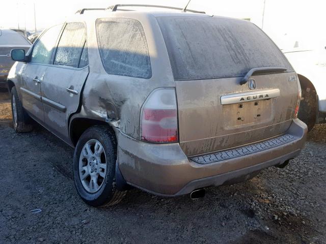 2HNYD18824H557026 - 2004 ACURA MDX TOURIN GOLD photo 3