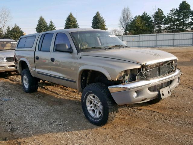 1D7HG48N73S159005 - 2003 DODGE DAKOTA QUA BEIGE photo 1