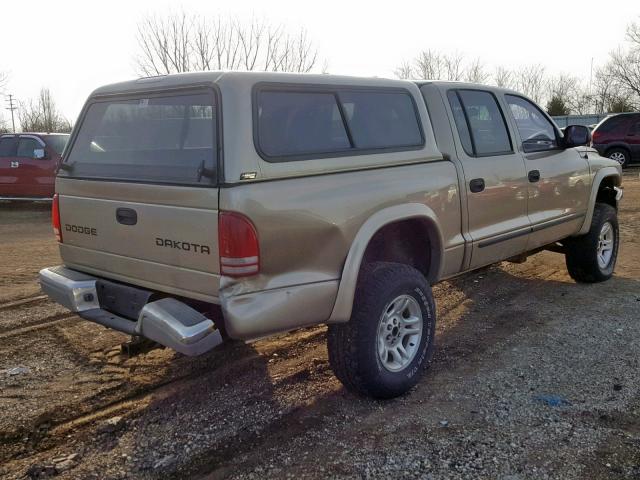 1D7HG48N73S159005 - 2003 DODGE DAKOTA QUA BEIGE photo 4