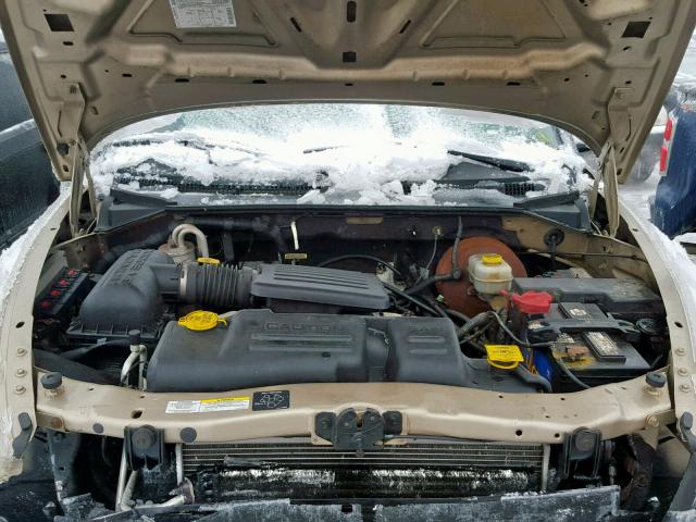 1D7HG48N73S159005 - 2003 DODGE DAKOTA QUA BEIGE photo 7