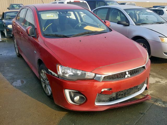 JA32U2FU1GU002151 - 2016 MITSUBISHI LANCER ES RED photo 1