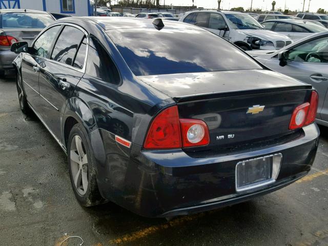 1G1ZC5E04CF200541 - 2012 CHEVROLET MALIBU 1LT BLACK photo 3