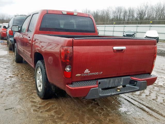 1GCDSCFE0B8141137 - 2011 CHEVROLET COLORADO L BURGUNDY photo 3