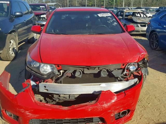 JH4CU2F85DC011198 - 2013 ACURA TSX SE RED photo 9