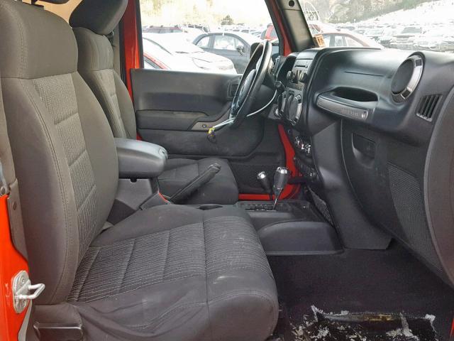 1J4AA2D16BL608794 - 2011 JEEP WRANGLER S წითელი ფოტო 5