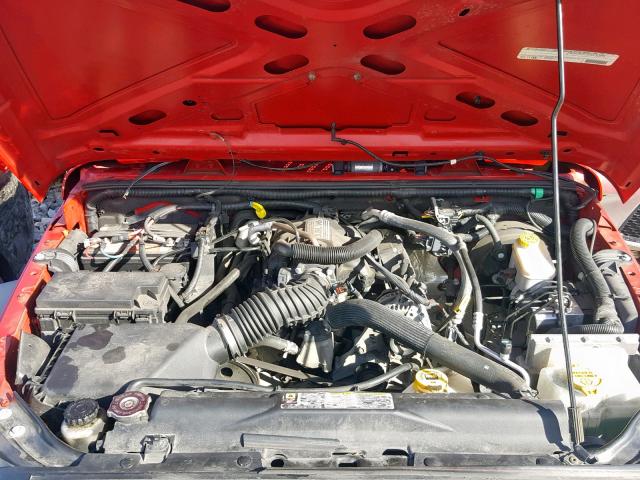 1J4AA2D16BL608794 - 2011 JEEP WRANGLER S წითელი ფოტო 7