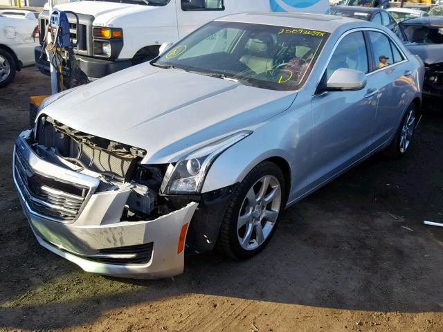 1G6AB5RX0F0105323 - 2015 CADILLAC ATS LUXURY SILVER photo 2