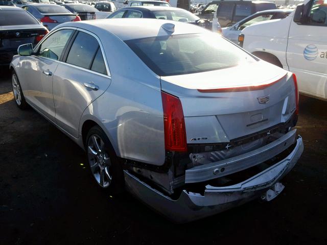 1G6AB5RX0F0105323 - 2015 CADILLAC ATS LUXURY SILVER photo 3