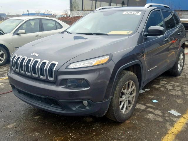 1C4PJMCB6HW599849 - 2017 JEEP CHEROKEE L GRAY photo 2