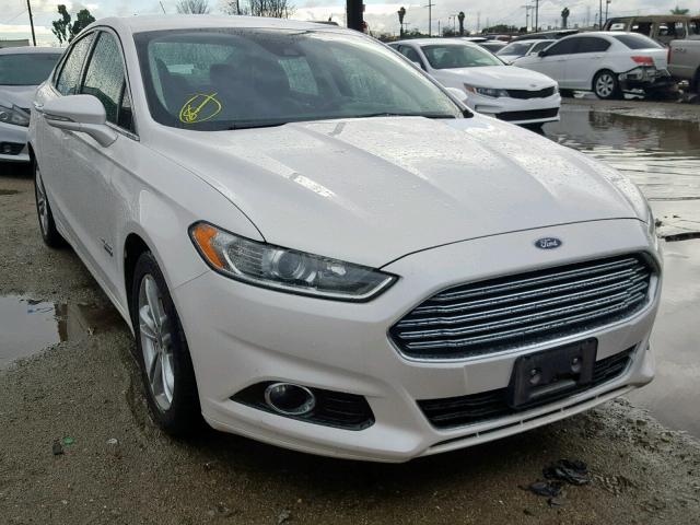 3FA6P0SU8FR245309 - 2015 FORD FUSION TIT WHITE photo 1