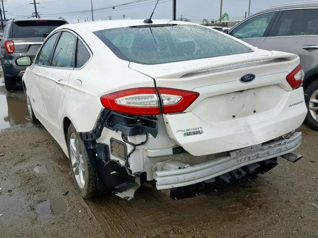 3FA6P0SU8FR245309 - 2015 FORD FUSION TIT WHITE photo 3