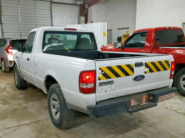 1FTYR10D09PA62908 - 2009 FORD RANGER WHITE photo 3