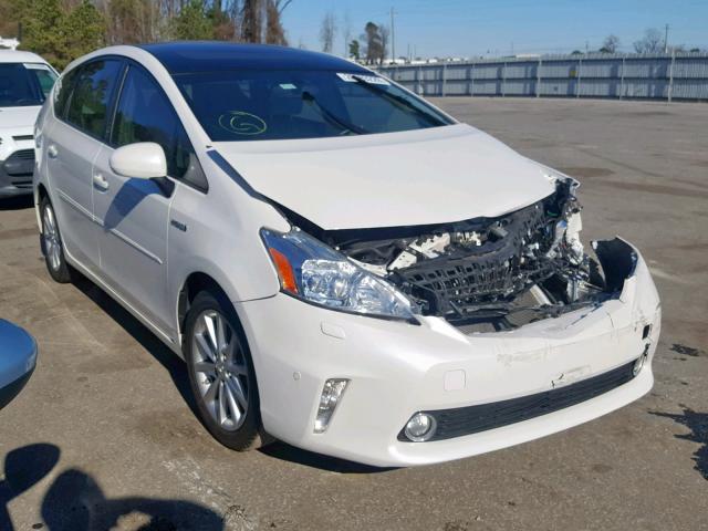 JTDZN3EU1D3250521 - 2013 TOYOTA PRIUS V WHITE photo 1