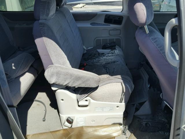 4N2ZN111XWD823801 - 1998 NISSAN QUEST XE SILVER photo 6