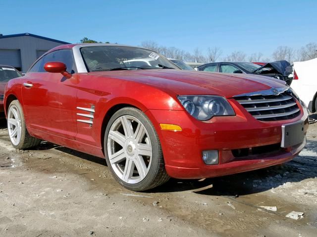 1C3LN69L38X074762 - 2008 CHRYSLER CROSSFIRE MAROON photo 1