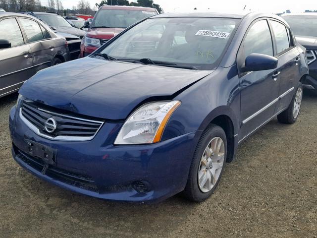 3N1AB6AP9BL651455 - 2011 NISSAN SENTRA 2.0 BLUE photo 2