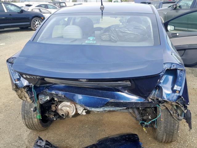 3N1AB6AP9BL651455 - 2011 NISSAN SENTRA 2.0 BLUE photo 9