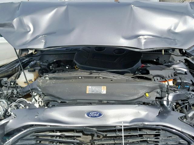 3FA6P0K93ER358515 - 2014 FORD FUSION TIT GRAY photo 7