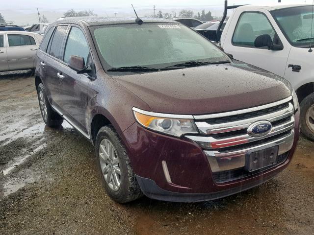 2FMDK3JC9BBB07969 - 2011 FORD EDGE SEL RED photo 1