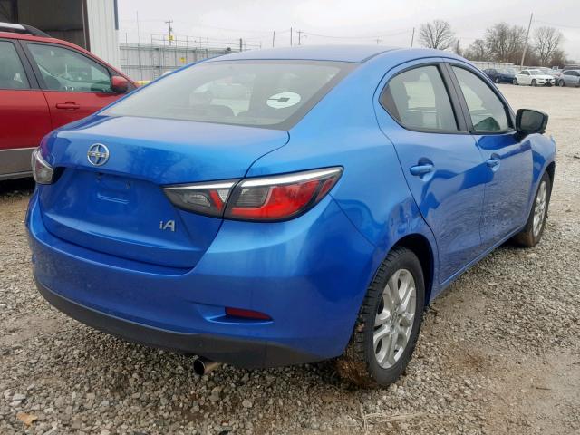 3MYDLBZV3GY110271 - 2016 TOYOTA SCION IA BLUE photo 4