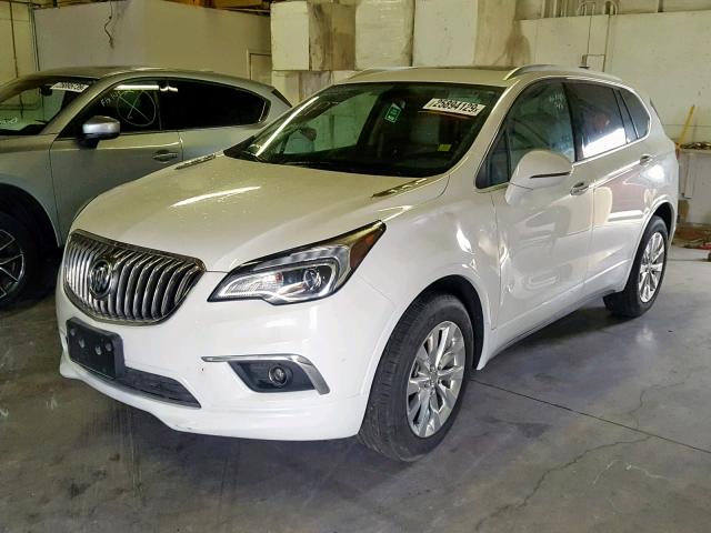 LRBFXBSA7HD050033 - 2017 BUICK ENVISION E WHITE photo 2