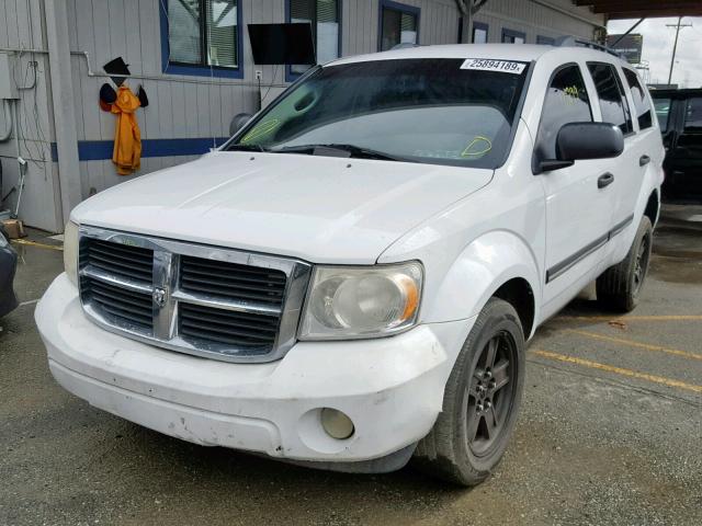 1D8HD48P87F508192 - 2007 DODGE DURANGO SL WHITE photo 2