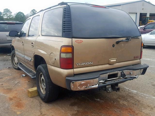 1GKEC13TX1J200375 - 2001 GMC YUKON GOLD photo 3