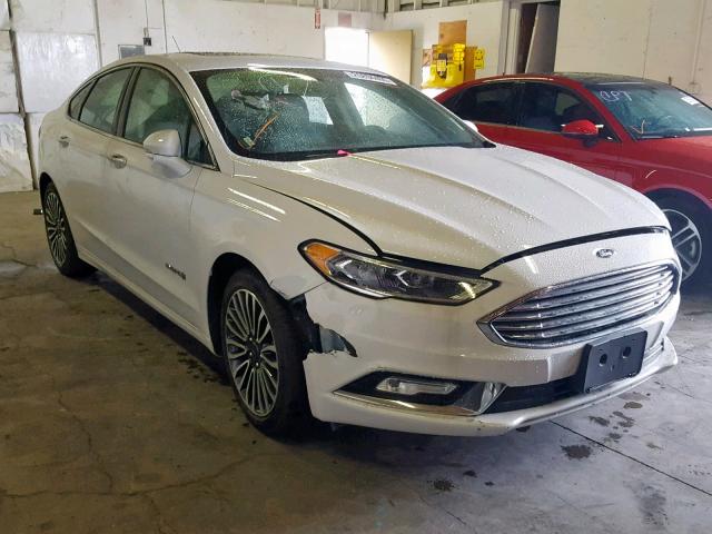 3FA6P0RU2HR314357 - 2017 FORD FUSION TIT WHITE photo 1