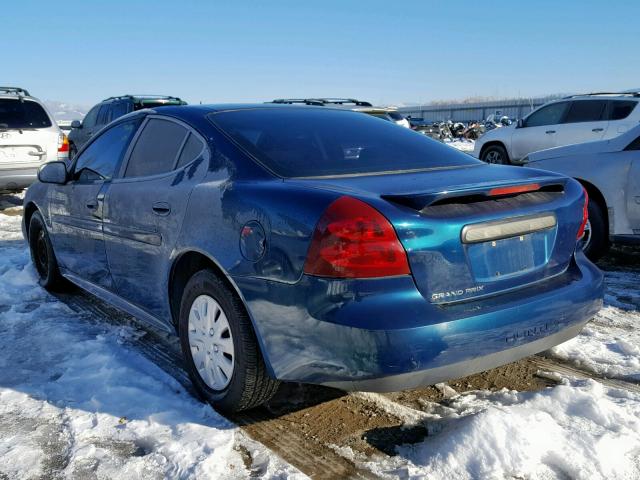 2G2WP522151341537 - 2005 PONTIAC GRAND PRIX TEAL photo 3