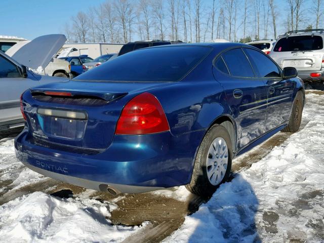 2G2WP522151341537 - 2005 PONTIAC GRAND PRIX TEAL photo 4