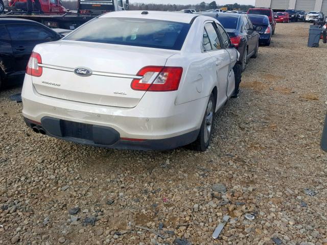 1FAHP2EW7CG132830 - 2012 FORD TAURUS SEL WHITE photo 4