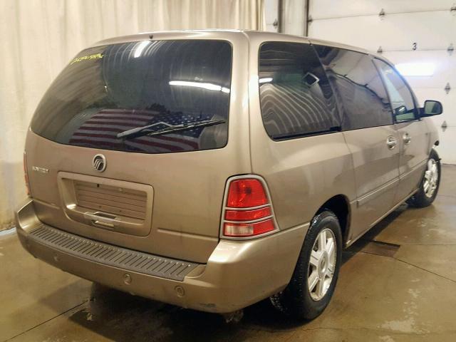 2MRZA20284BJ06294 - 2004 MERCURY MONTEREY TAN photo 4