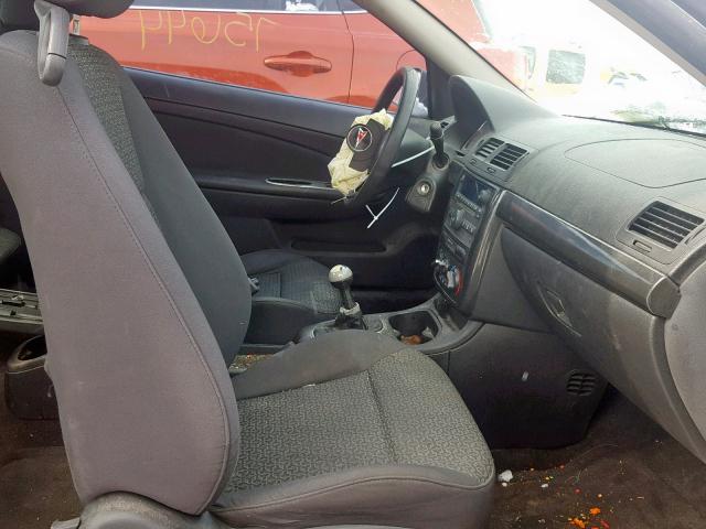 1G2AL18F287307591 - 2008 PONTIAC G5 BLACK photo 5